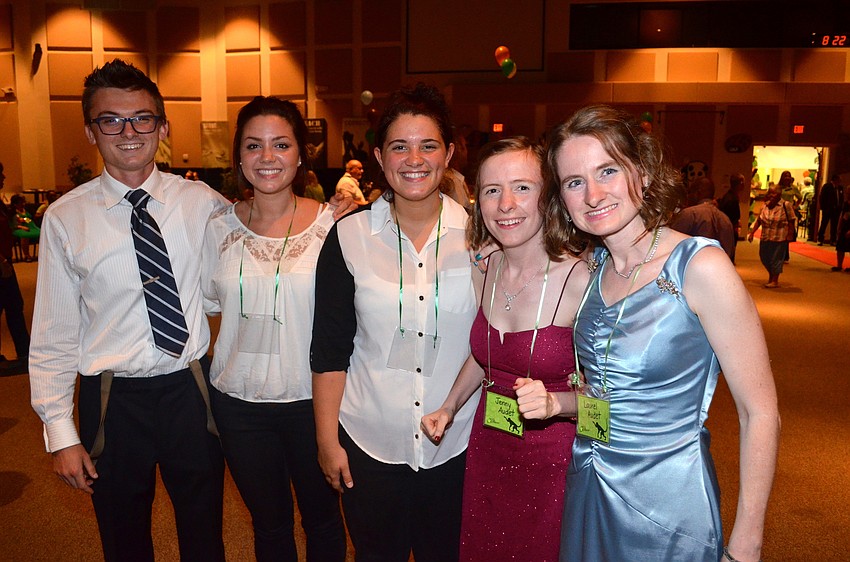 Josh Audet, Emily Raber, Alyssa Miller and Jenny and Laurel Audet show off their formal best with matching smiles.