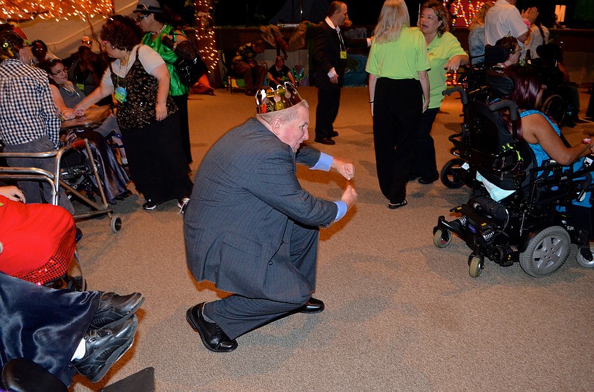 Timothy Dukes sees how low he can go.