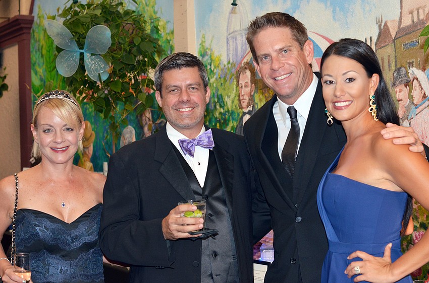 Karen and Brooke Misantone with Chris and Courtney Edbrooke