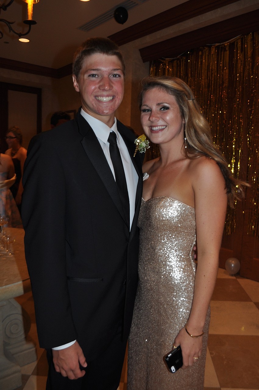 Matthew Garcia attends with senior Joie Eckhard.