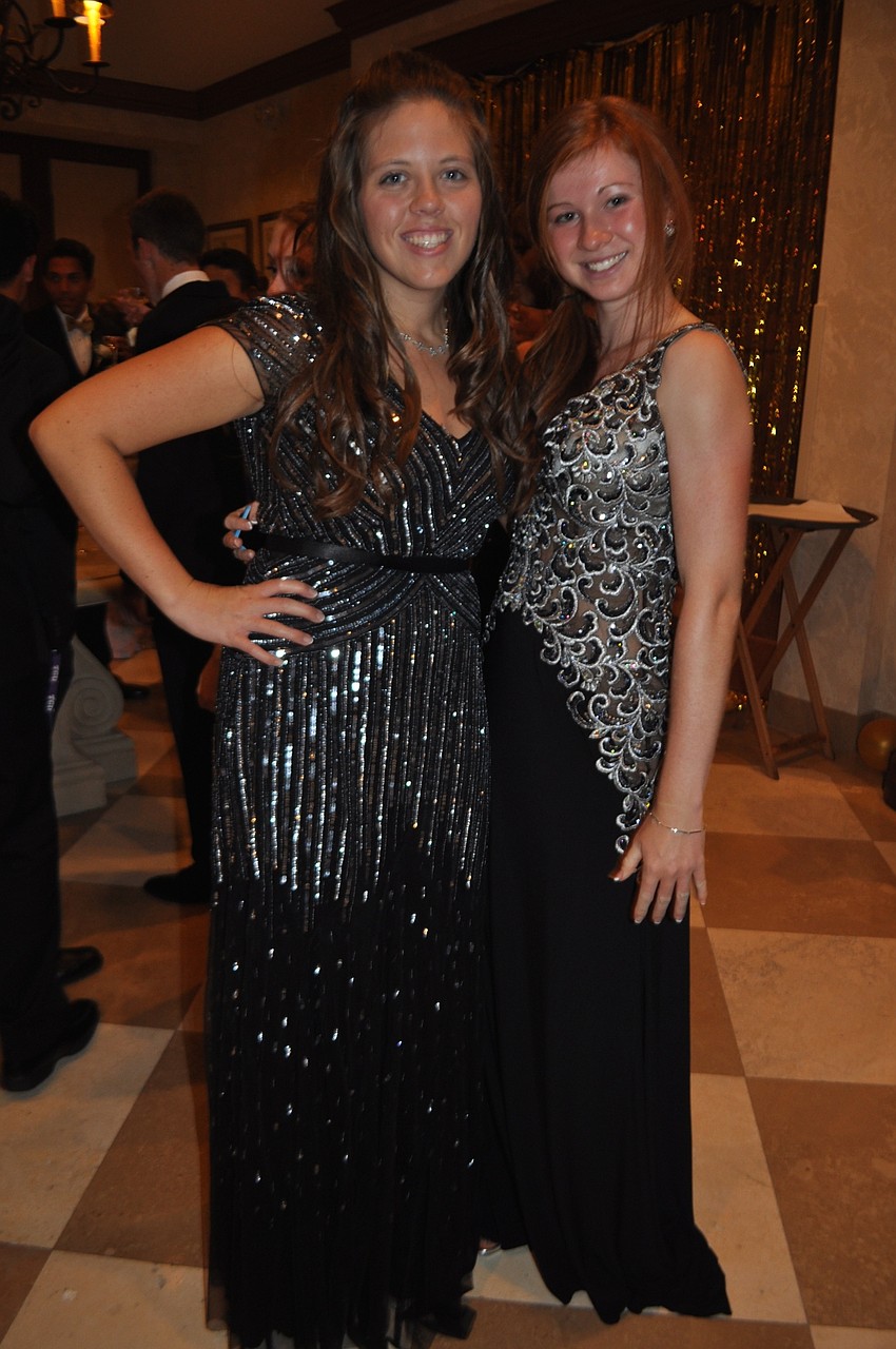 Bianca Tengerdy and Megan Jones enjoy their last prom.