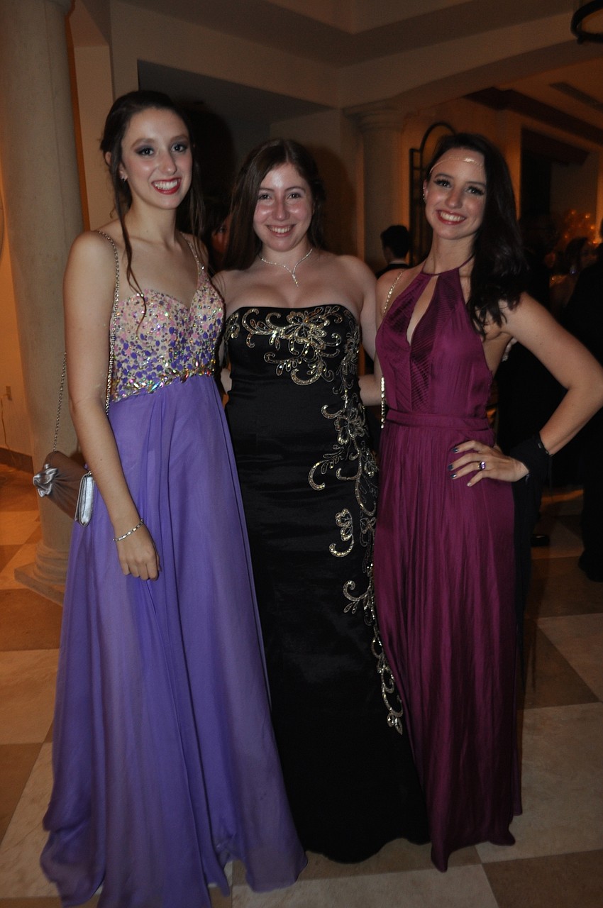 Junior Sydney Koffman with seniors Danielle Lombardo and Gianna Deramo.