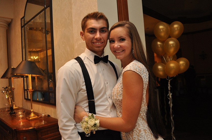 Seniors Jake Romine and Riley Doyle have fun.