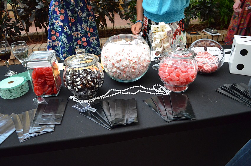 Guests were treated to a selection of candies.