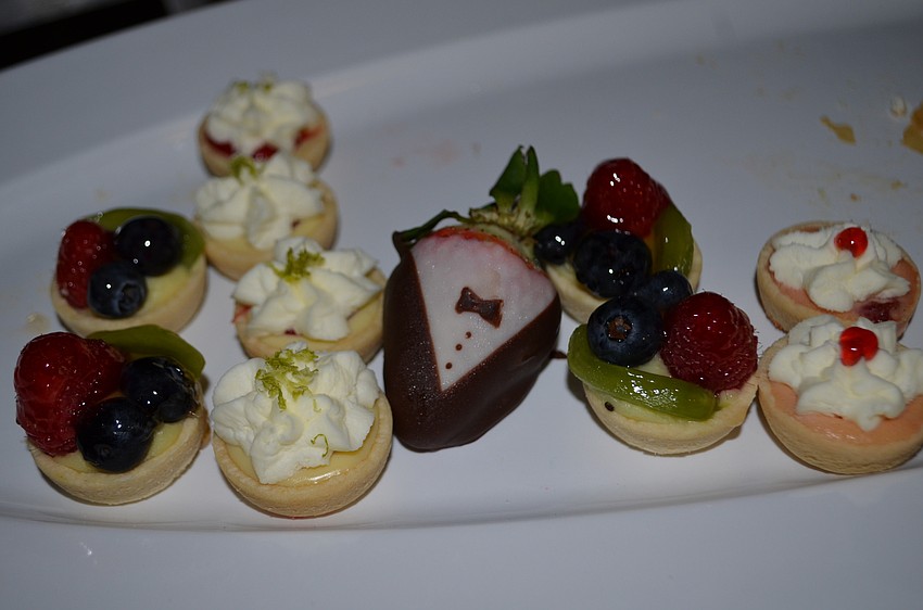 The tuxedo strawberry was one of many dessert options.