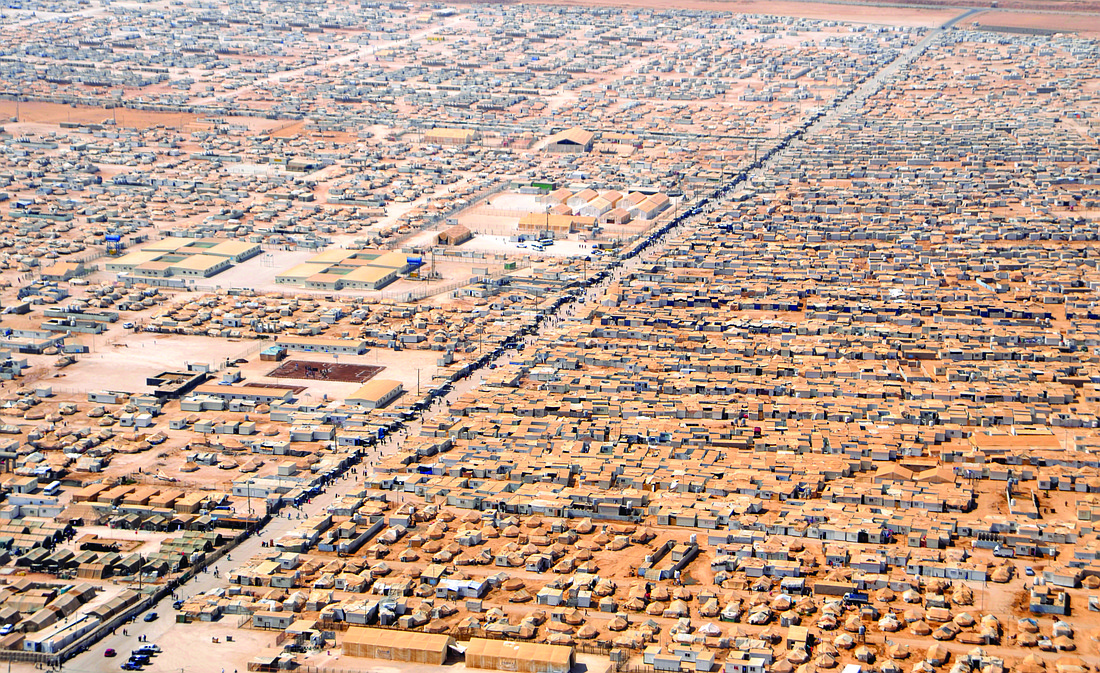 A Syrian refugee camp in Jordan. Courtesy photo