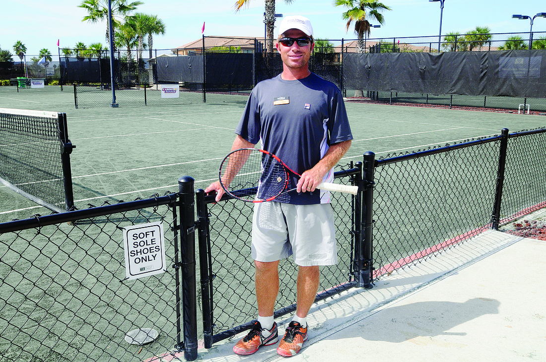 River Strand tennis professional Nate Griffin will compete alongside Mikael Pernfors in the Legends Exhibition doubles match. File photo