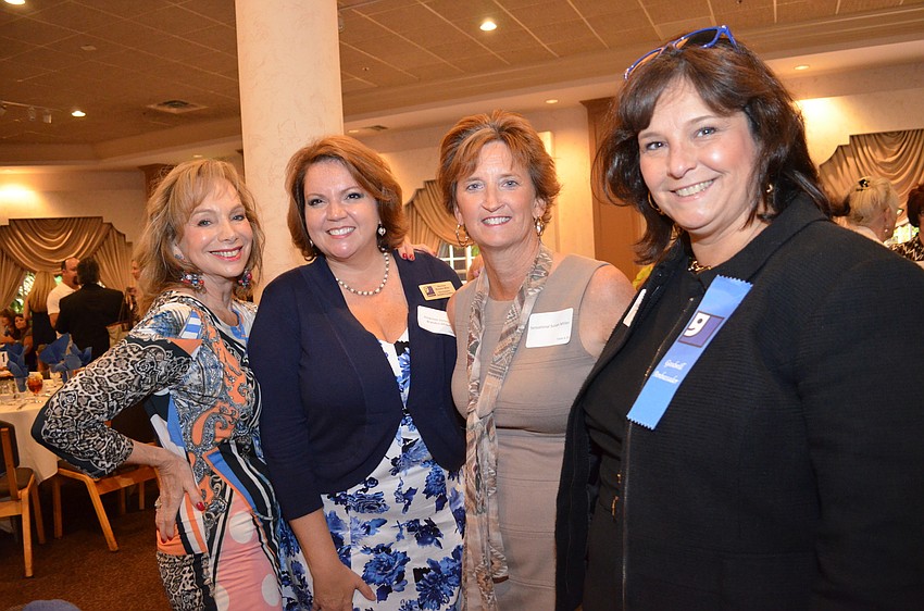 Joy Weston, foundation Vice President Veronica Brandon Miller, Sue Miller and Goodwill Ambassador Laurel Corriveau