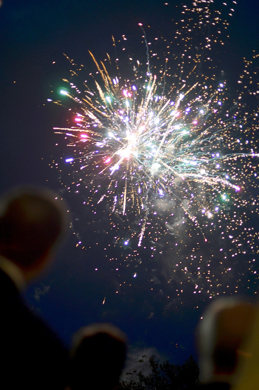 Following social hour, guests enjoyed a fireworks show over Sarasota Bay before returning back inside for the ballet performance.