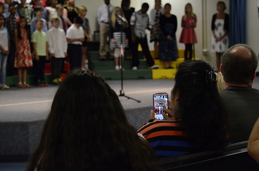 Proud parents caught their children’s performance on video.