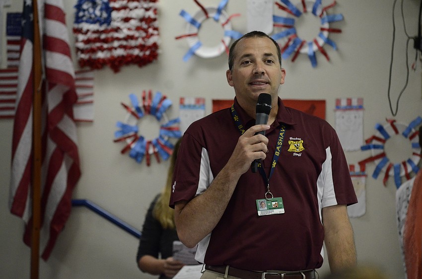 Vice Principal Joshua Bennett announced the beginning of the first annual fourth-grade program.