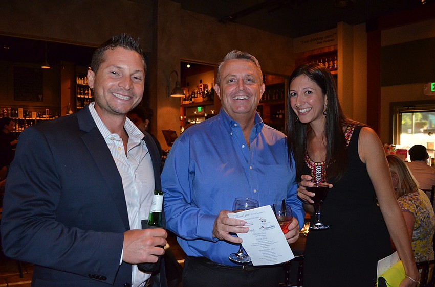 Michael Tucci, John Taber and Tracey Tucci