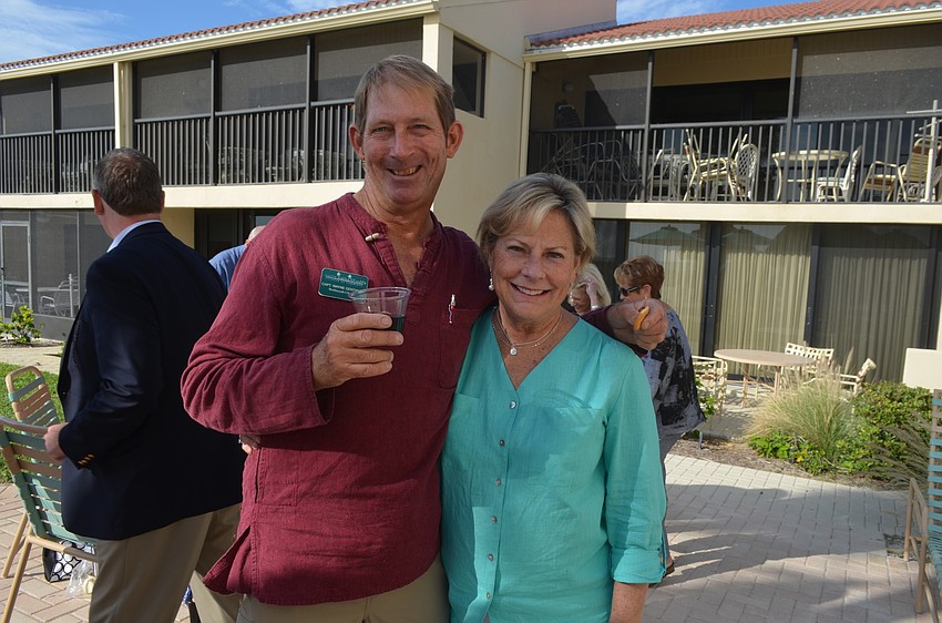 Wayne Genthner, of Wolfmouth Charters, and Chamber President Gail Loefgren