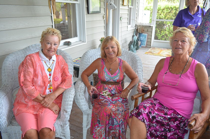 Birthday girls Ruth Gray, Carol Kagi and Linda Lynch