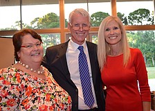 Sue and Rabbi Geoff Huntting with Director of Early Childhood Education for The Gan Laura Freedman.