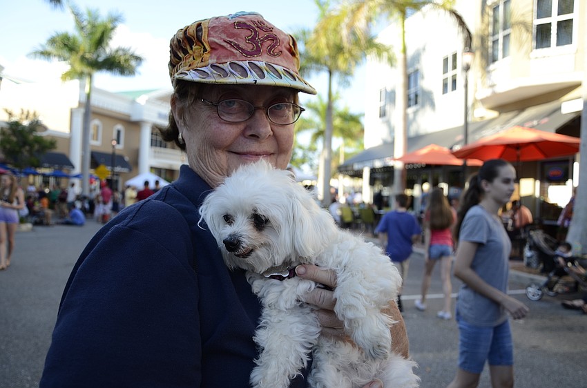 Nan Wisner and her Maltipoo, Lily