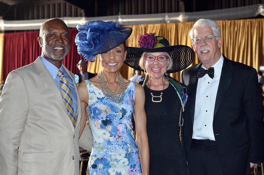 Louis Robison and Kathleen Collins with Roxie and Mike Jerde