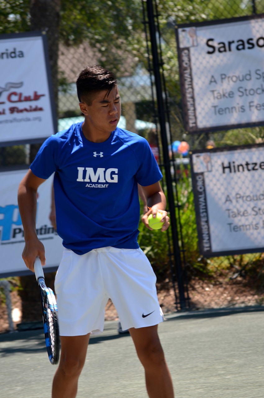 Fourteen-year-old and Brazil native JP Fujiyama trains at IMG Academy and has lived in Bradenton for five years.