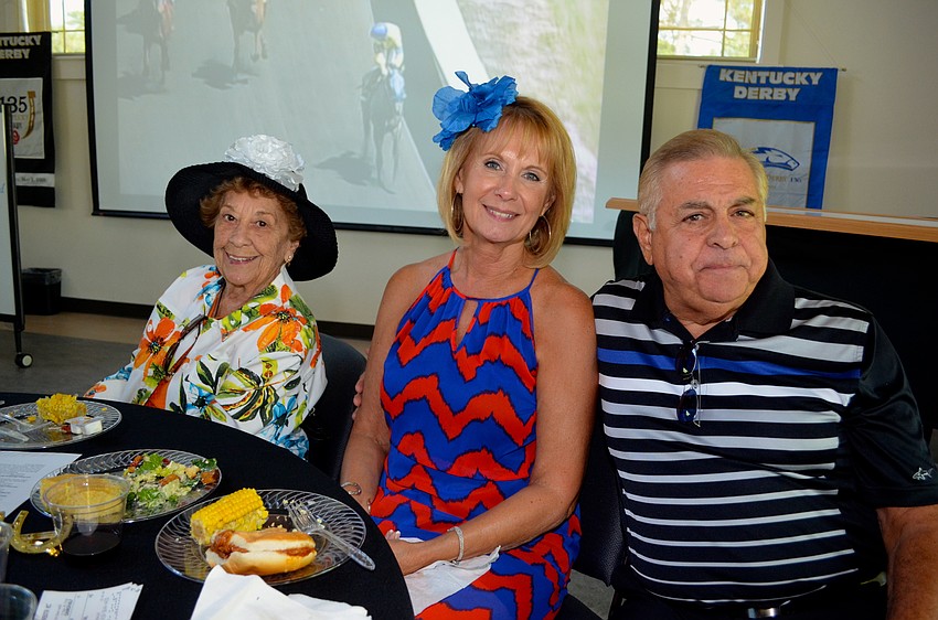 Dorothy Gerrior, Darleen Passewitz and Joe Bohanni enjoy time out with friends.