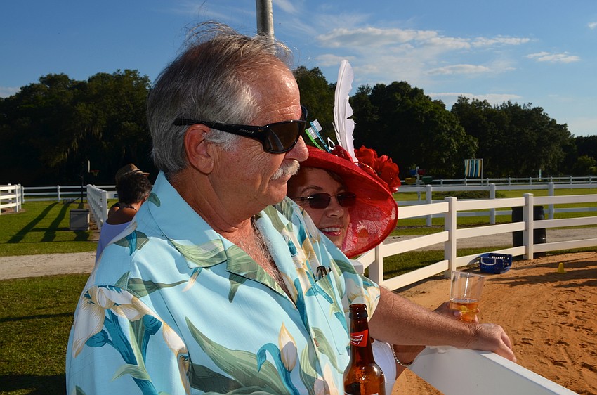 First time SMART goers George and Susan Brady observe riding demonstrations.