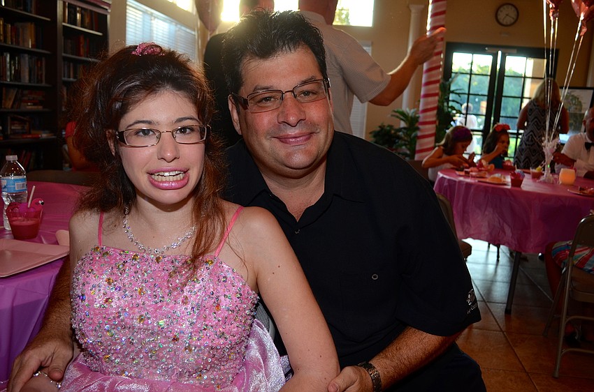 Gianna Cordero and her father, Jerry, attended the event last year, too.