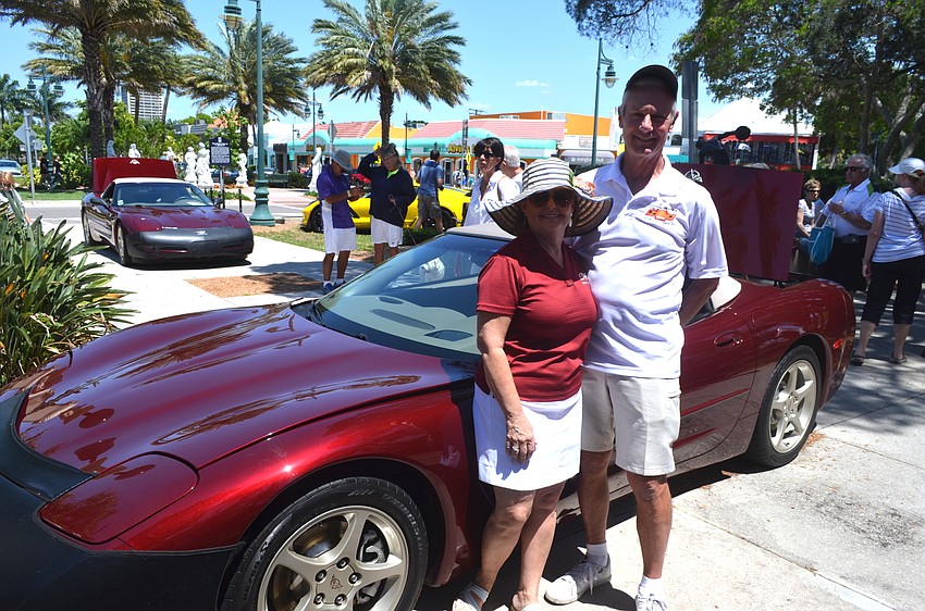 Terri and Tim Berthiaume with their 2003 50th anniversary Corvette