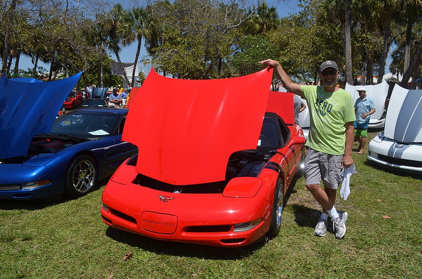 Ron Sanders with his 2000 Corvette