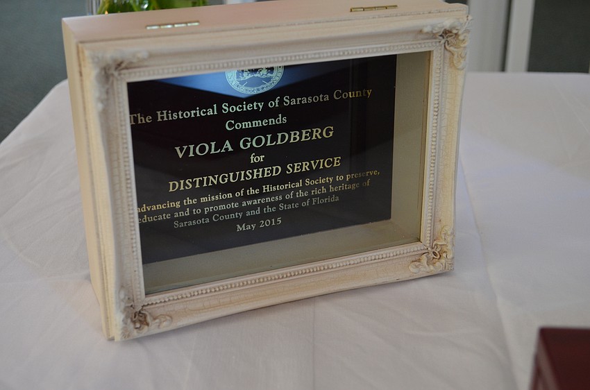 Distinguished Service Award for Viola Goldberg