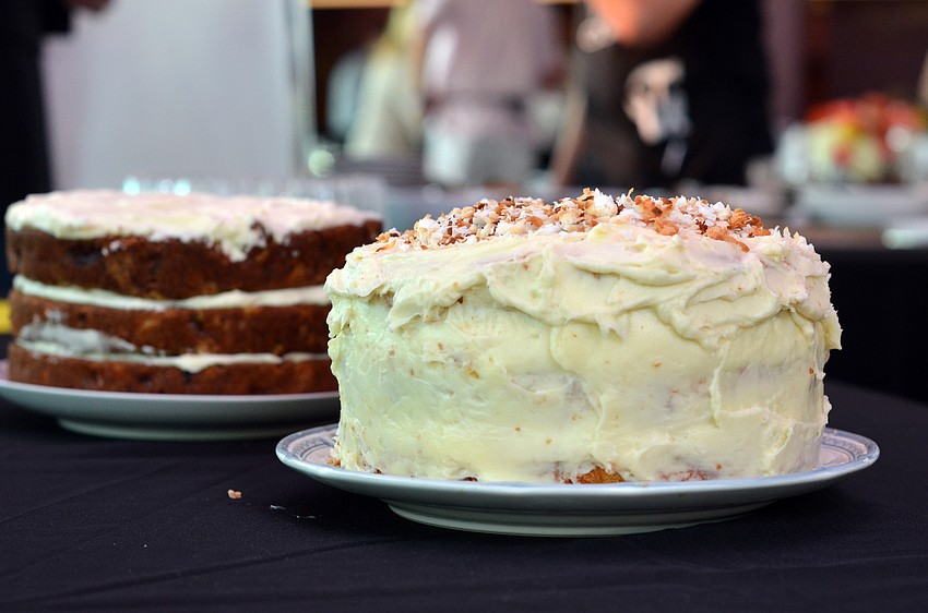 Baked by guests themselves, five cakes were featured in the Men Who Cook Cake Auction.