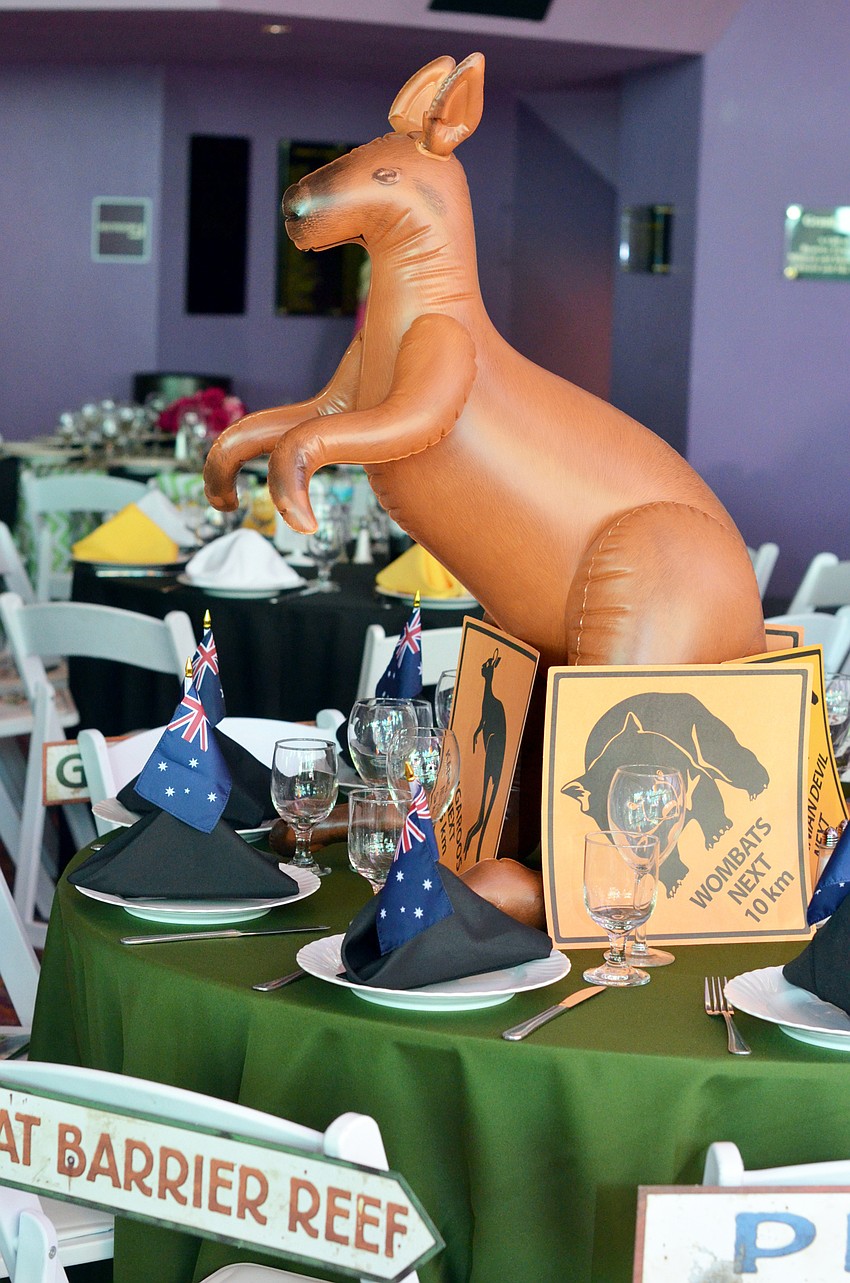 Each of the 21 tables at Men Who Cook was decorated to the theme of the table chef’s menu.