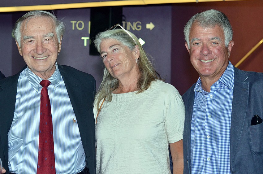 Len Garner with Marcy and Michael Klein