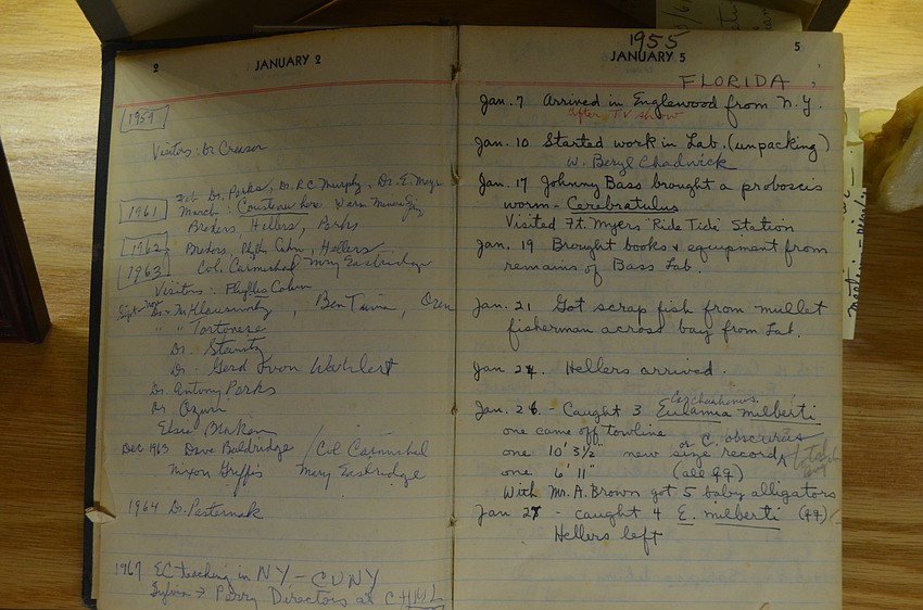 Dr. Clark’s journal from the 1950s and 1960s