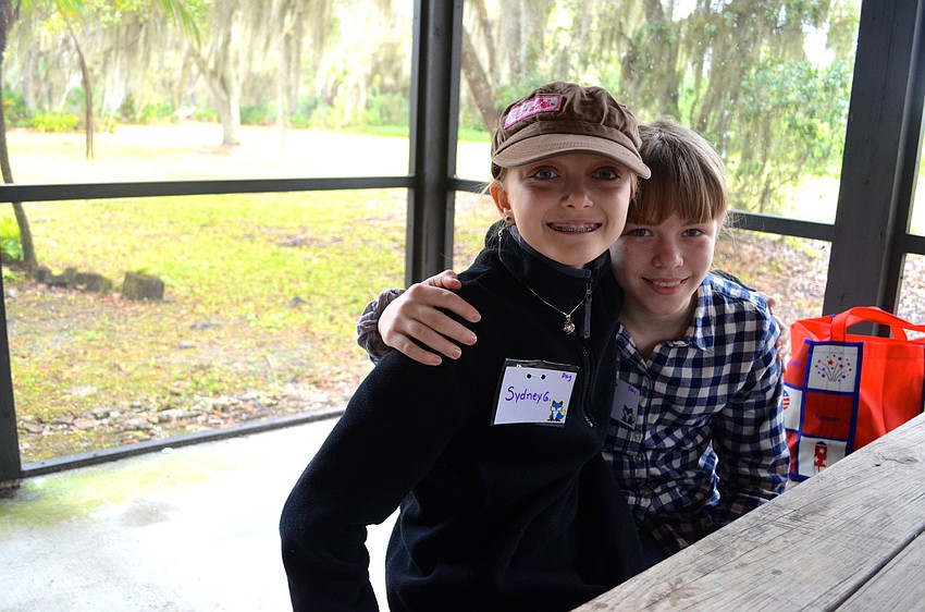Friends Sydney Graham and Kaylyn Shippey are also fellow members of Troop 441.