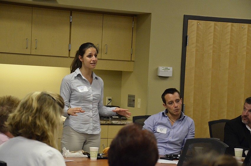 Giulia Remondino talks to the group about Your Trainers Group, based in Italy.