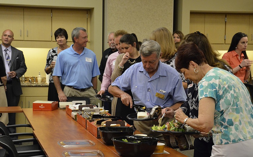 The Chamber's luncheon was catered by Panera Bread.