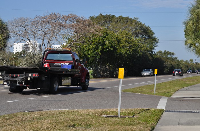 The Country Club Shores crosswalk will sit just north of the gated access portion of Longboat Club Road.