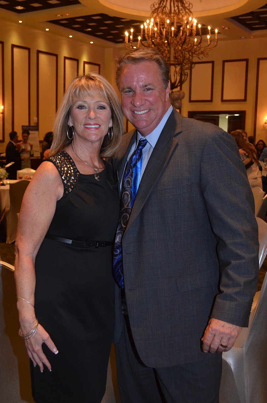 Mary Hellhake-Northrup and her husband, Gerry Northrup, enjoy dinner and dancing.