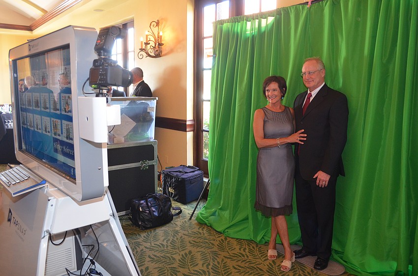 Mary and John Helms dress for the occasion.