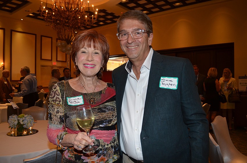 Diane Minton enjoys a drink with her husband and alliance co-founder, Dave.