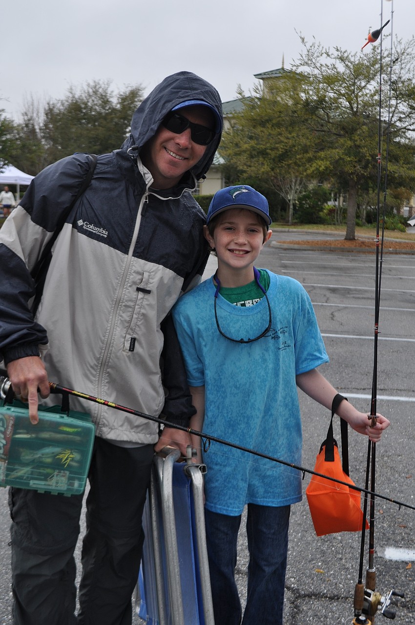 Mike and Tyler Horner find a new fishing spot.