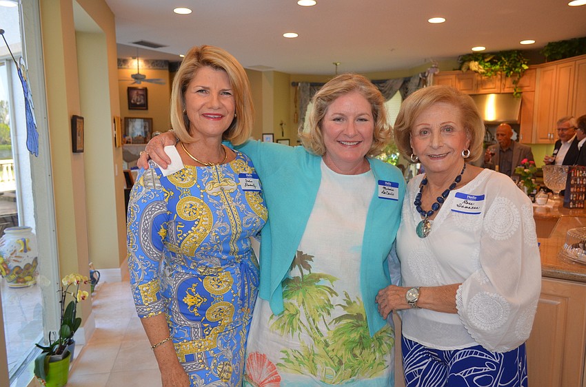 Event co-host Julie Flaherty, Melanie DeCarlo and Rose Tomason