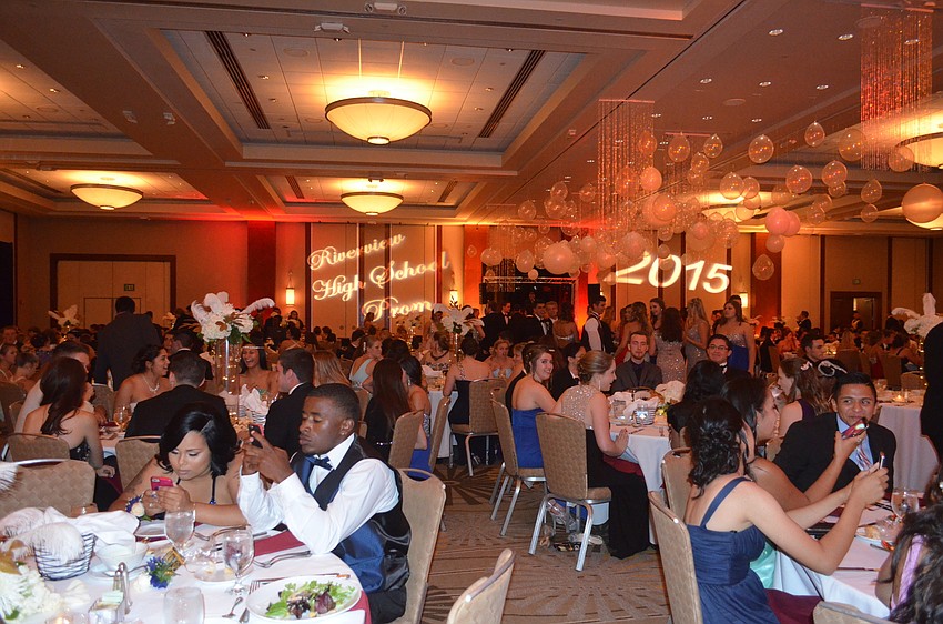 Nearly 600 students enjoy the prom.