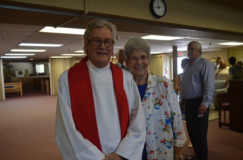 The Rev. Vincent Carroll and Pastoral Care Assistant MiMi Horowitz
