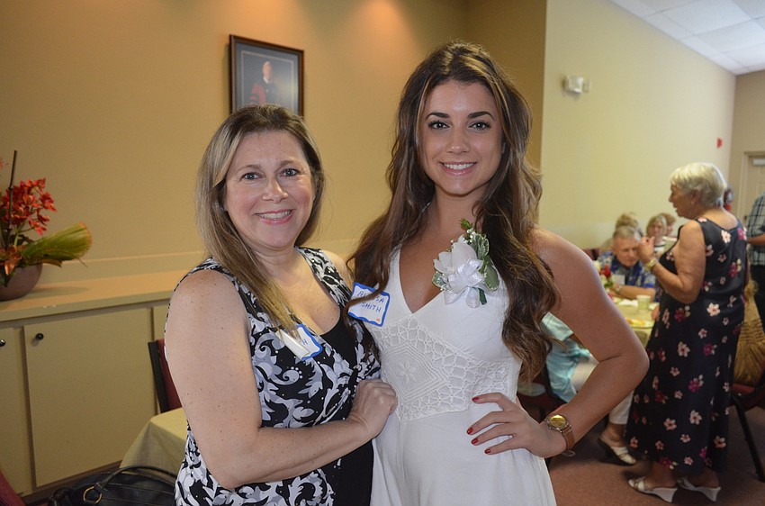 Scholarship recipient Alyssa Smith with her mother, Josie