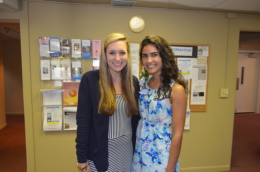 Scholarship recipients Victoria Jones and Jessie Hernandez