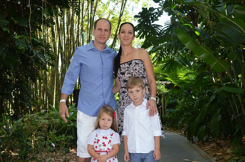 Attila Gogolyak with Adrienn, Odette and Gordon Kurbely.