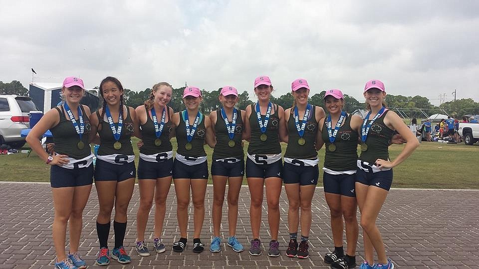 The Sarasota Crew won the overall points trophy at both the state and regional championships.