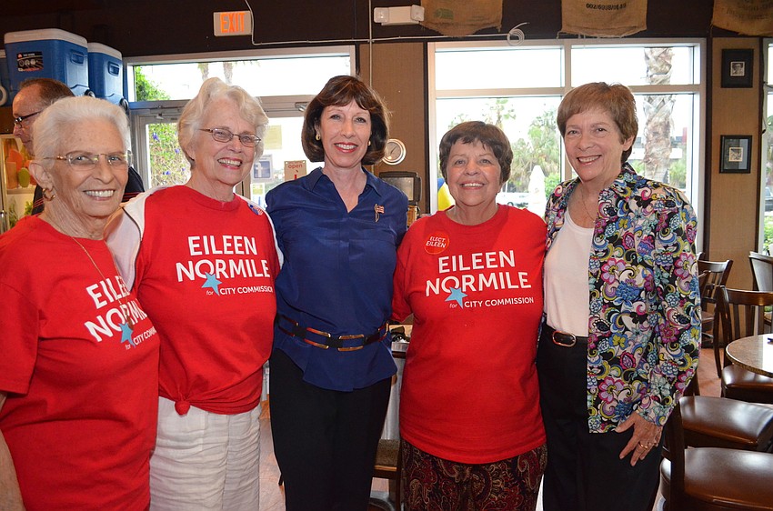 Lou Ann Palmer, Mollie Cardamone, Eileen Normile, Lynn Robins and Nora Patterson