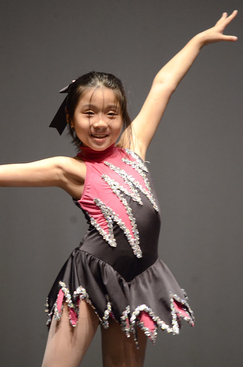 Tara third-grader Haylen Hang performs to Break Free.