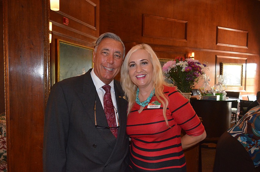 Andrew Vac, of RE/MAX and sponsor Penelope Mabrey, of SERVPRO of Bradenton